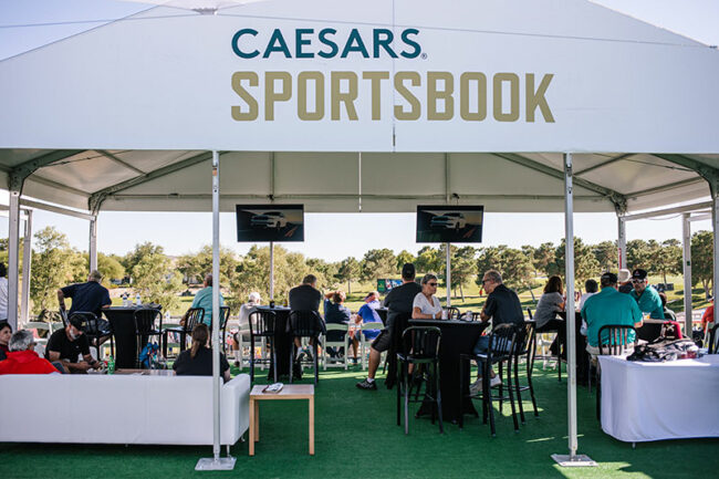 Ceasars Sportsbook tent